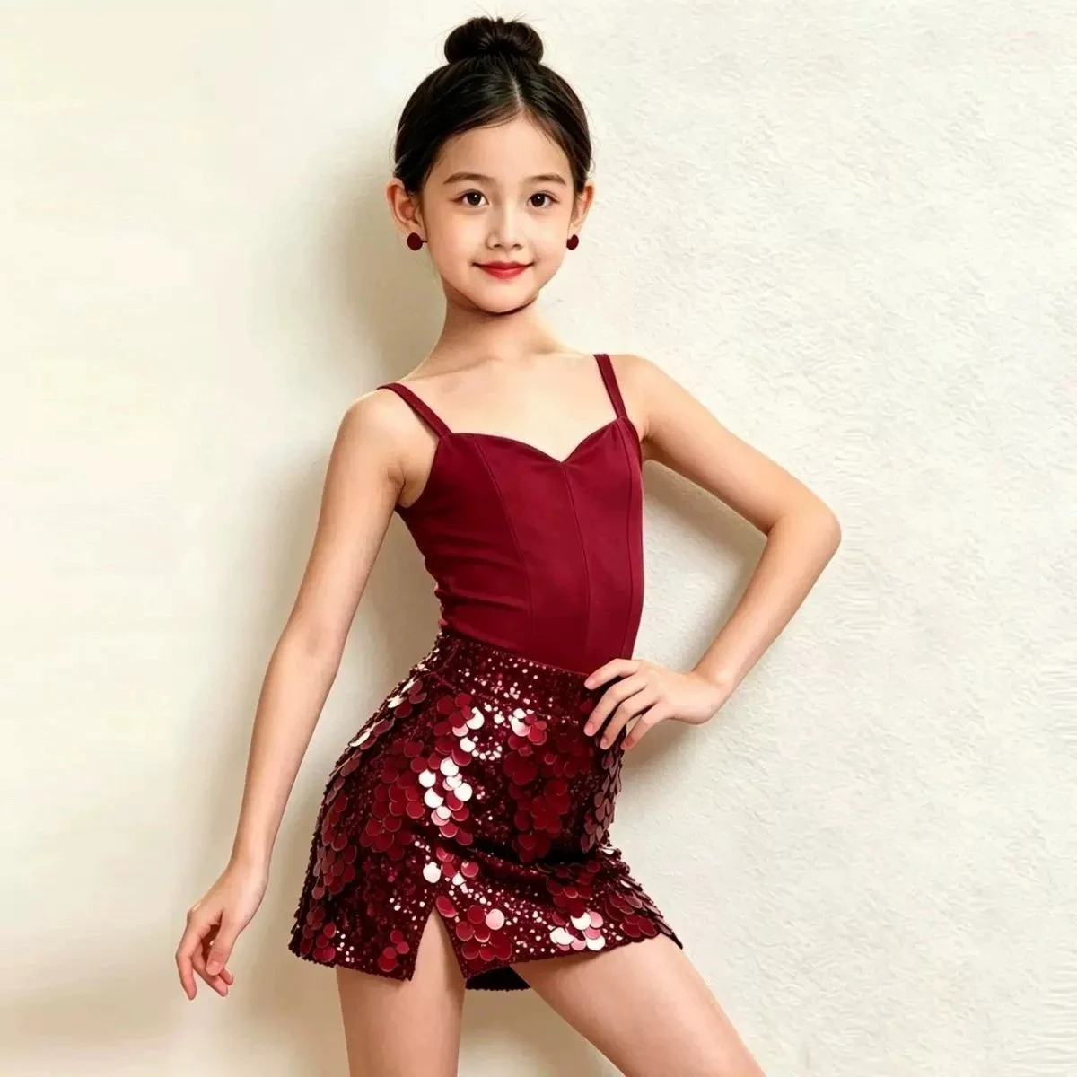 Girl Glitter Latin Dance Dress Children Sexy Ballroom Cha Cha Samba Rumba Dancewear Kids Jazz Tango Salsa Stage Dancewear
Girl Glitter Latin Dance Dress Children Sexy Ballroom Cha Cha Samba Rumba Dancewear Kids Jazz Tango Salsa Stage Dancewear