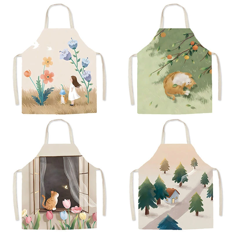 Fashionable And Fresh Spring Travel Linen Sleeveless Apron Parent-Child Cooking Painting Modern Simple Fabric Waist
Fashionable And Fresh Spring Travel Linen Sleeveless Apron Parent-Child Cooking Painting Modern Simple Fabric Waist