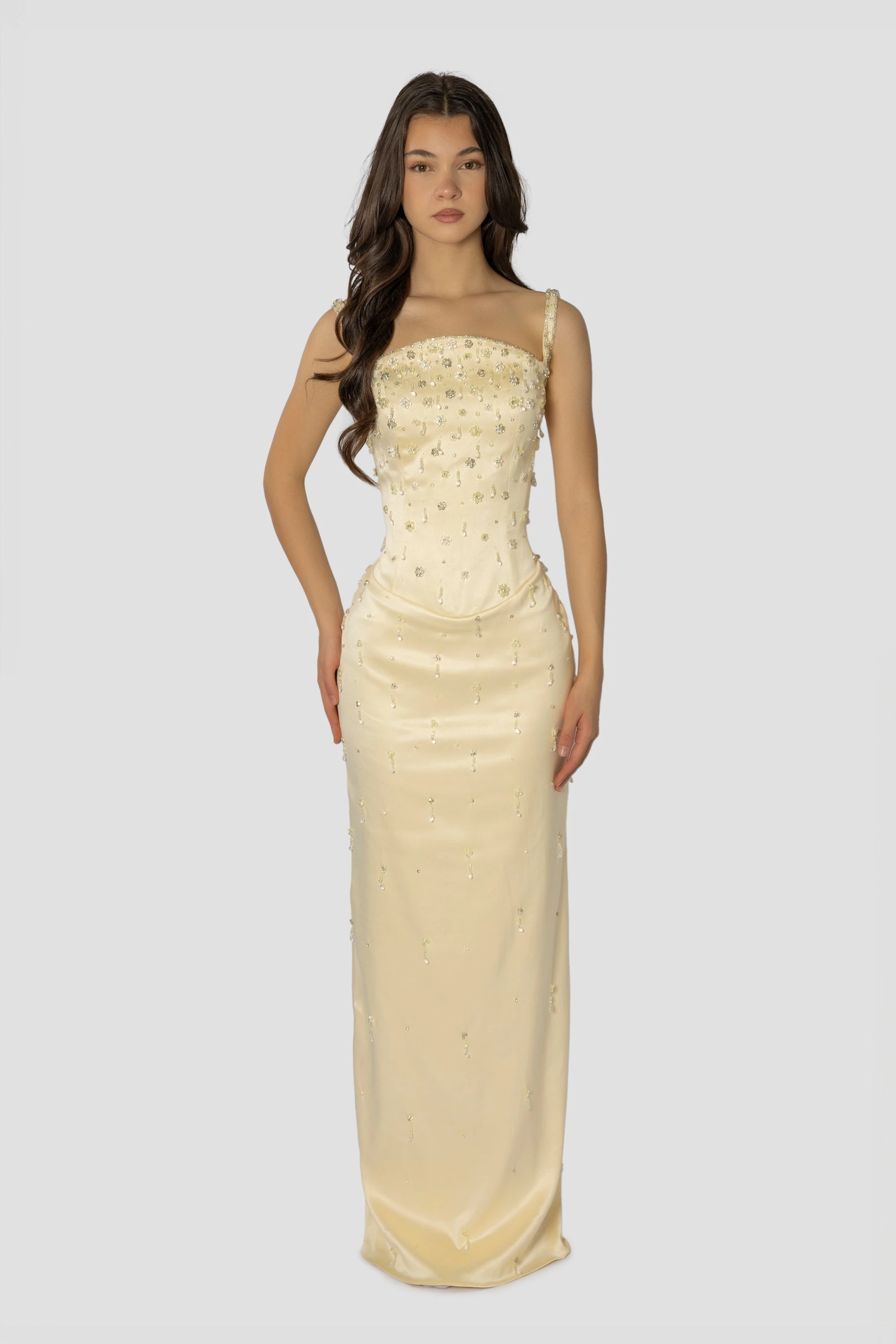 Customized Yellow Diamonds Classic Evening Dresses Sleeveless Prom Dress Straight Crystal Mermaid Floor-Length Formal Dress
Customized Yellow Diamonds Classic Evening Dresses Sleeveless Prom Dress Straight Crystal Mermaid Floor-Length Formal Dress