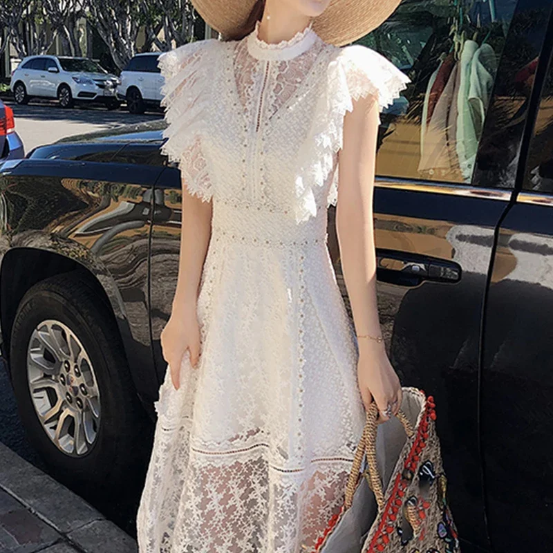 White Mesh Women Dress Elegant Patchwork Embroidery Flower Bodycon Dress Ladies High Waisted Sleeveless Party Clothing
White Mesh Women Dress Elegant Patchwork Embroidery Flower Bodycon Dress Ladies High Waisted Sleeveless Party Clothing