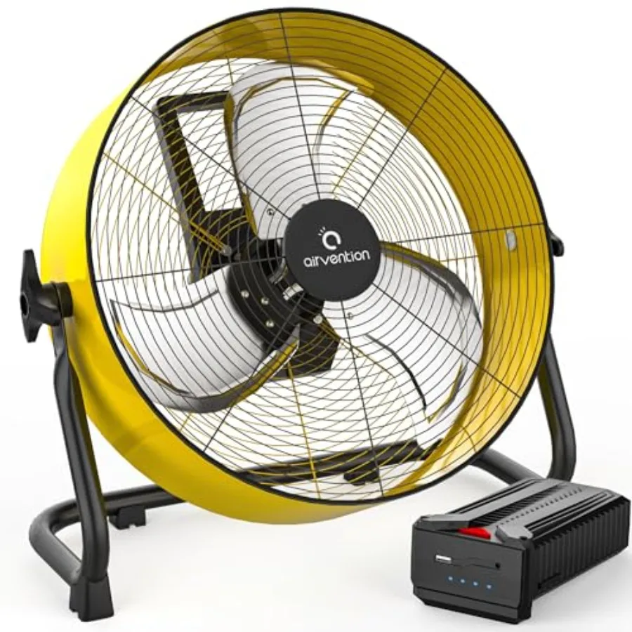 15600mAh Rechargeable Battery Operated Drum Fan, Industrial High Velocity Floor Fan, Shop Fan for Campg Gym Garage Outdoor door
15600mAh Rechargeable Battery Operated Drum Fan, Industrial High Velocity Floor Fan, Shop Fan for Campg Gym Garage Outdoor door