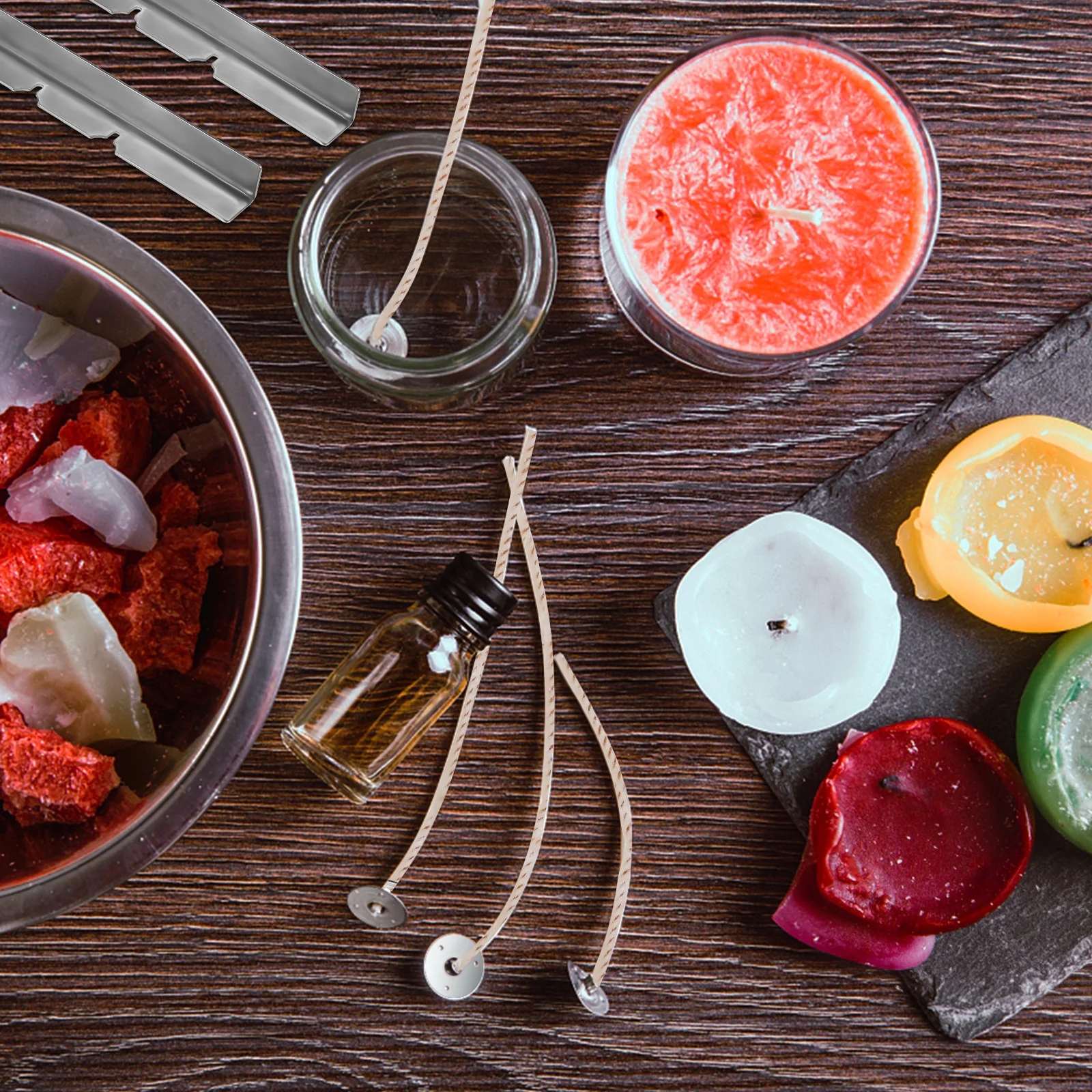 1Set Wicks Holders Round Stickers Making Supplies Core Holders Stable Burn DIY Kit Wicks Wick Centering Tool
1Set Wicks Holders Round Stickers Making Supplies Core Holders Stable Burn DIY Kit Wicks Wick Centering Tool