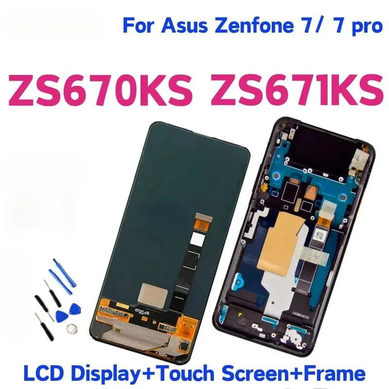 Super AMOLED For Asus Zenfone 7/ 7pr ZS670KS / ZS671KS I002DD LCD Display Touch Screen Replacement With Frame
Super AMOLED For Asus Zenfone 7/ 7pr ZS670KS / ZS671KS I002DD LCD Display Touch Screen Replacement With Frame