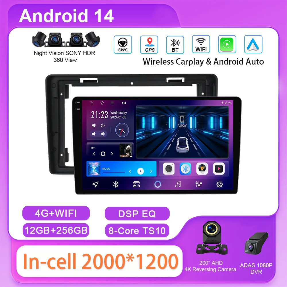 Автомобильный DVD-радио Android 14, стерео для Citroen C2 C3 2001 2002 2003-2019, автомультимедийный видеоплеер, GPS-навигация, сенсорный экран
Автомобильный DVD-радио Android 14, стерео для Citroen C2 C3 2001 2002 2003-2019, автомультимедийный видеоплеер, GPS-навигация, сенсорный экран