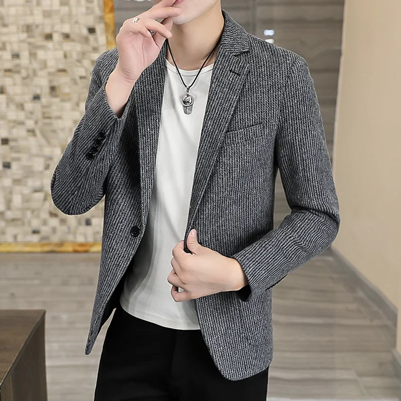 Блейзер из 13% шерсти, мужской пиджак в вертикальную клетку, модный деловой свадебный утягивающий джентльменский повседневный корейский дорожный высокий формальный пиджак
Блейзер из 13% шерсти, мужской пиджак в вертикальную клетку, модный деловой свадебный утягивающий джентльменский повседневный корейский дорожный высокий формальный пиджак