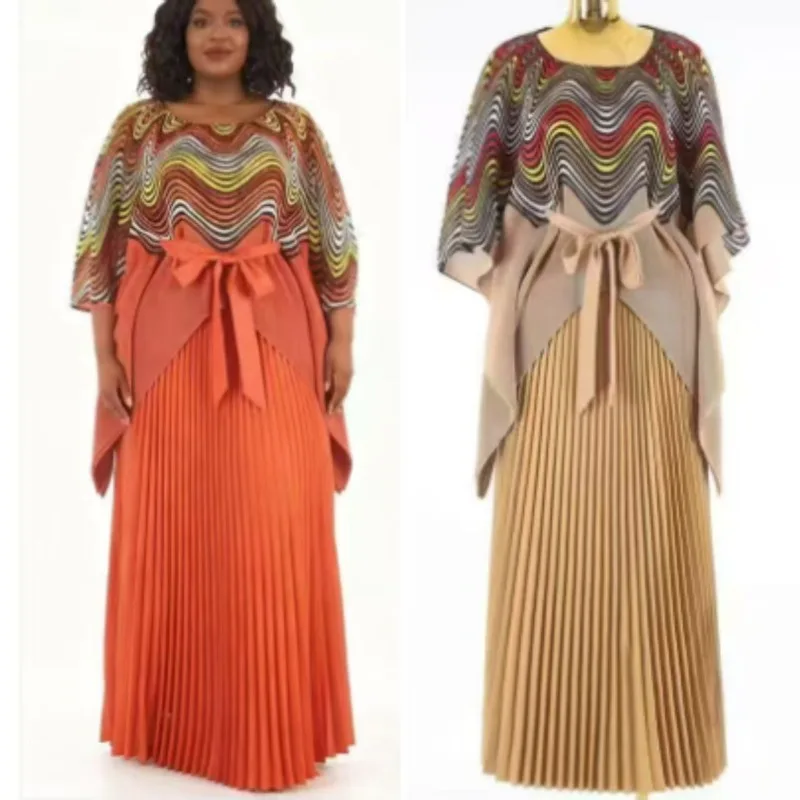 Miyake Pleated Stripe Print Dresses Set 2025 Fall New Fold Loose Fit Plus Size Evening Gown Elegant Fashion Set Women Clothing
Miyake Pleated Stripe Print Dresses Set 2025 Fall New Fold Loose Fit Plus Size Evening Gown Elegant Fashion Set Women Clothing