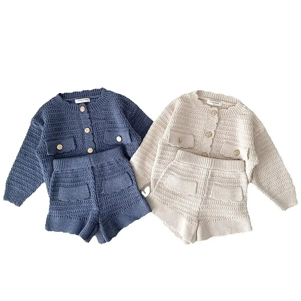 Baby Girl Knitted Set Round Neck Cardigan & Shorts Cute Fashionable Soft Warm Autumn Wear for 0-4 Years Toddler Kids Clothing
Baby Girl Knitted Set Round Neck Cardigan & Shorts Cute Fashionable Soft Warm Autumn Wear for 0-4 Years Toddler Kids Clothing