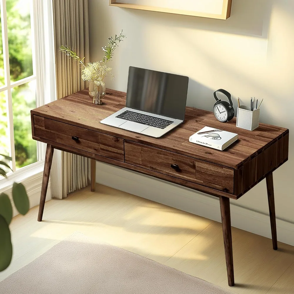 48" Solid Wood Work Desk with Drawers, Home Office Desk Office Furniture, Work Table for Home Office, Scandinavian
48" Solid Wood Work Desk with Drawers, Home Office Desk Office Furniture, Work Table for Home Office, Scandinavian