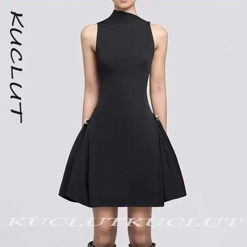 KUCLUT Fashion Women's Irregular Neckline Design Sleeveless Dress Spring Solid Color Slimming Short Dresses Female Trendy K28
KUCLUT Fashion Women's Irregular Neckline Design Sleeveless Dress Spring Solid Color Slimming Short Dresses Female Trendy K28