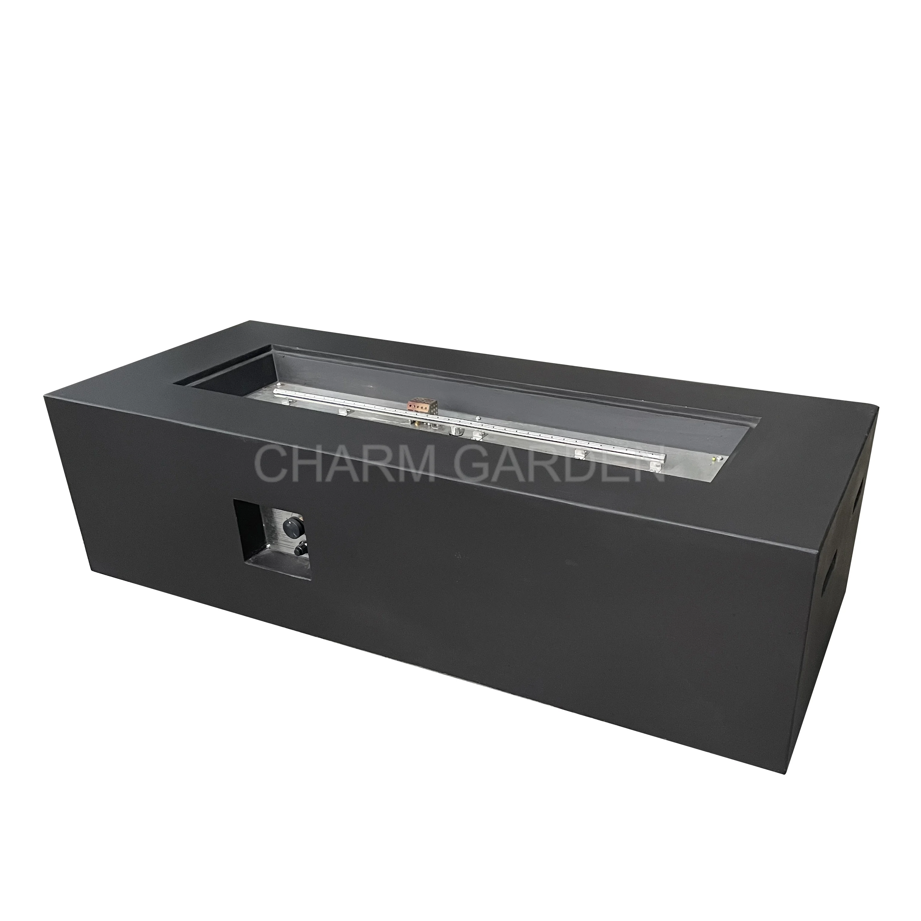 Portable Modern Grey Rectangular Outdoor Gas Fire Pit Coffee Table Fireplace GRC Construction
Portable Modern Grey Rectangular Outdoor Gas Fire Pit Coffee Table Fireplace GRC Construction