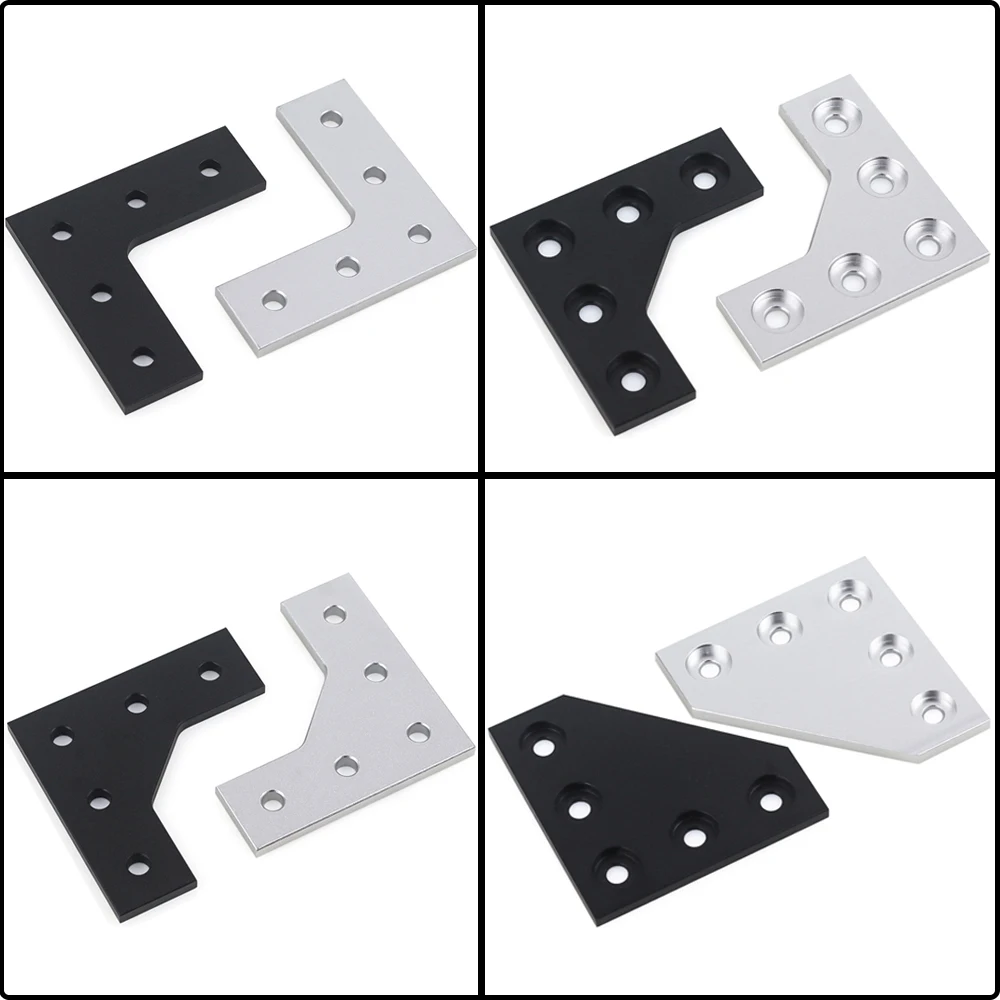 4Pcs L Type 5 Hole 90 Degree Joining Connector Plate Corner Angle Bracket Connection Joint Strip for 2020 Aluminum Profile
4Pcs L Type 5 Hole 90 Degree Joining Connector Plate Corner Angle Bracket Connection Joint Strip for 2020 Aluminum Profile