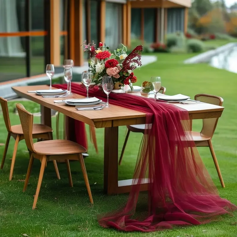 Gauze Table Runner Sheer Arch Wedding Table Setting Christmas Birthday baby shower Party Cake DIY Decor Banquets Arches Decor
Gauze Table Runner Sheer Arch Wedding Table Setting Christmas Birthday baby shower Party Cake DIY Decor Banquets Arches Decor