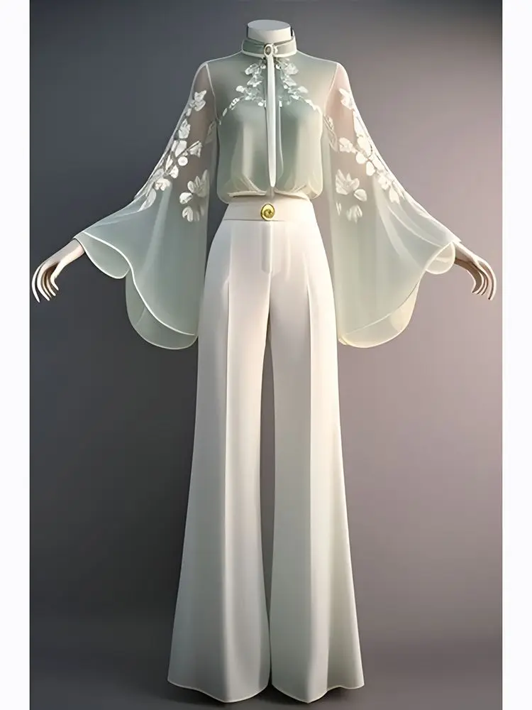2025 New Chinese Style Hanfu Set Women Autumn Modernized Traditional Top + Wide Leg Pants Elegant Cultural Outfit Fashionable
2025 New Chinese Style Hanfu Set Women Autumn Modernized Traditional Top + Wide Leg Pants Elegant Cultural Outfit Fashionable