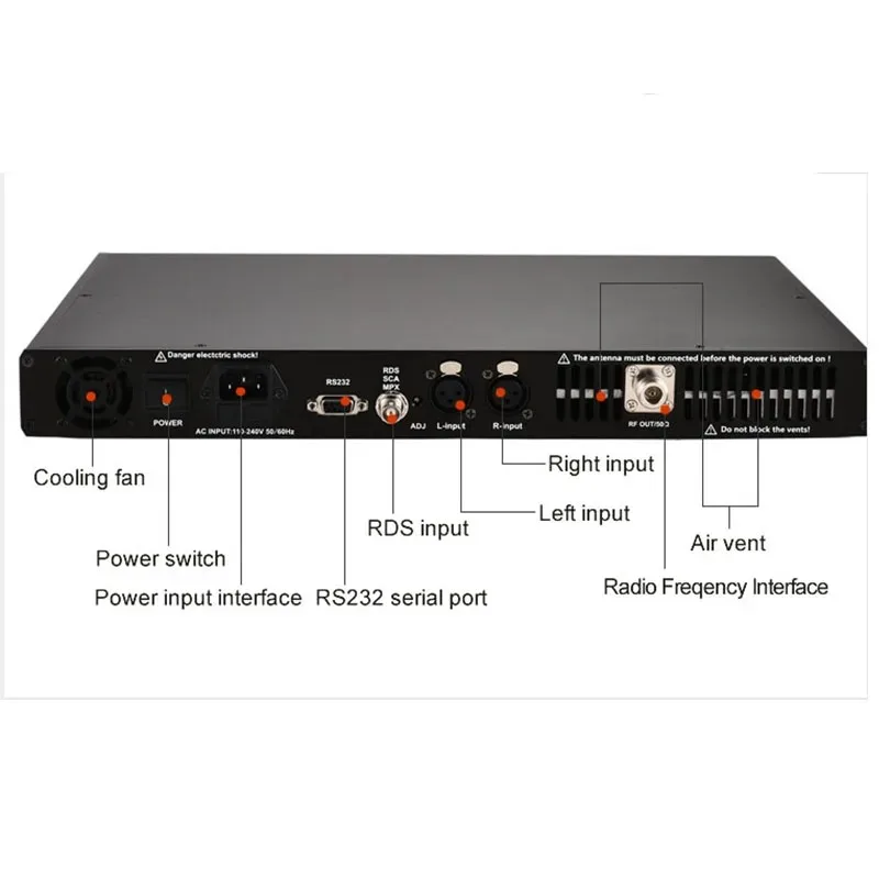 200Watts 200W Professional FM Broadcast Wireless Stereo FM Transmitter Audio Amplifier
200Watts 200W Professional FM Broadcast Wireless Stereo FM Transmitter Audio Amplifier