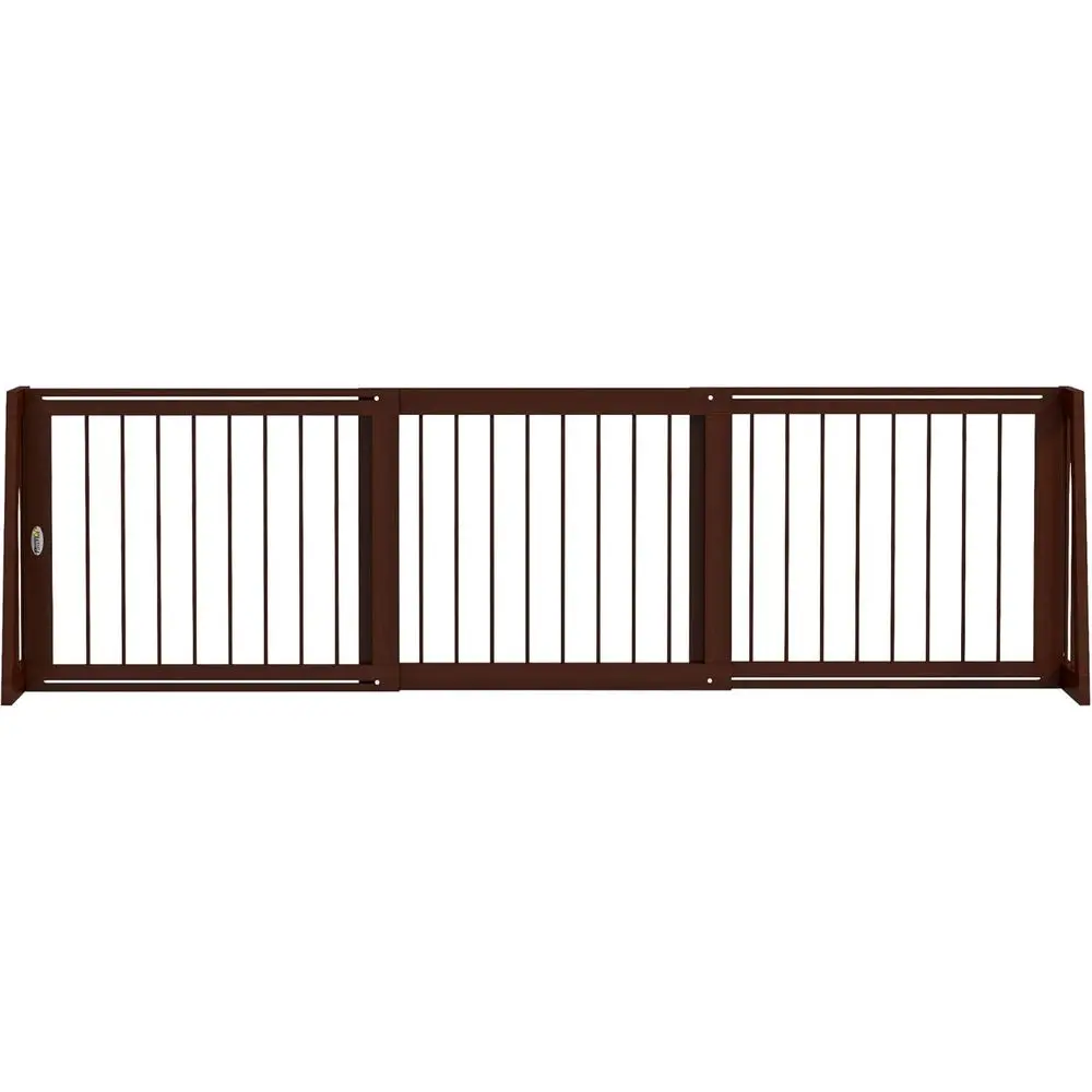 Adjustable Wooden Pet Gate, 3-Panel, 28-75 Retractable, Non-Slip, Suitable for Indoor, Stairway, Doorway, Brown
Adjustable Wooden Pet Gate, 3-Panel, 28-75 Retractable, Non-Slip, Suitable for Indoor, Stairway, Doorway, Brown