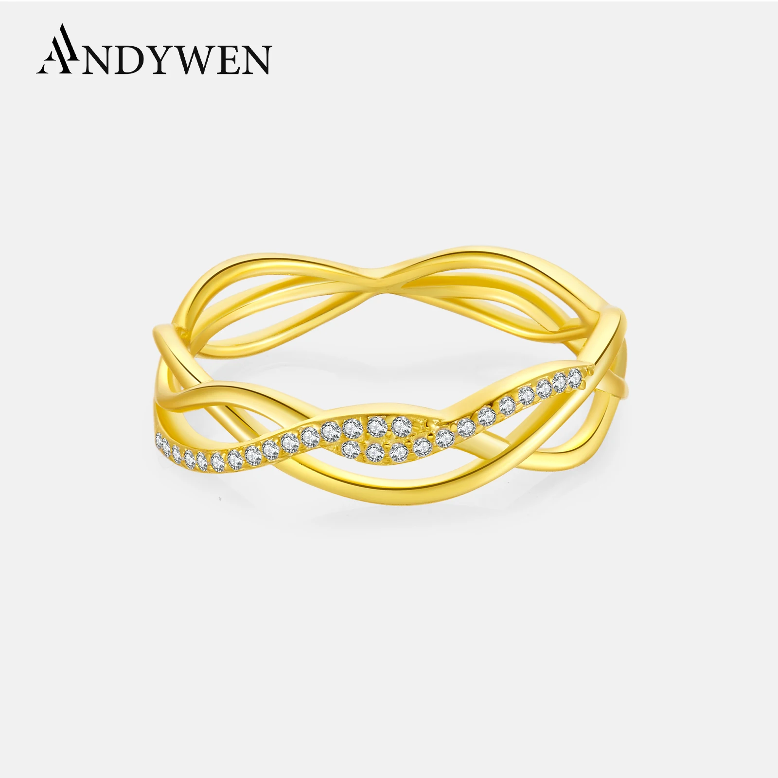 ANDYWEN 100% 925 Sterling Silver Synergy Gold Ring Twist Zircon Cross Women Band Fine Jewelry 2022 Lady Wedding Jewelry
ANDYWEN 100% 925 Sterling Silver Synergy Gold Ring Twist Zircon Cross Women Band Fine Jewelry 2022 Lady Wedding Jewelry