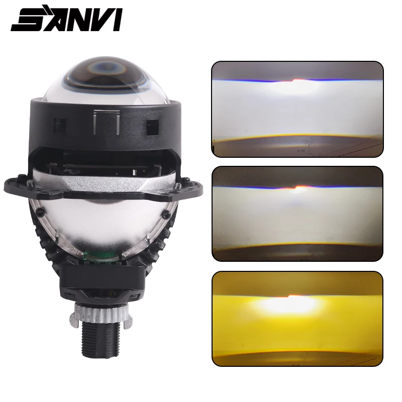 SANVI 3" APP Control Smart Bi LED Lens Projector Headlight 120W 3000K-6000K For Hella3R G5 H4 H7 9005 9006 Auto Light Retrofit
SANVI 3" APP Control Smart Bi LED Lens Projector Headlight 120W 3000K-6000K For Hella3R G5 H4 H7 9005 9006 Auto Light Retrofit