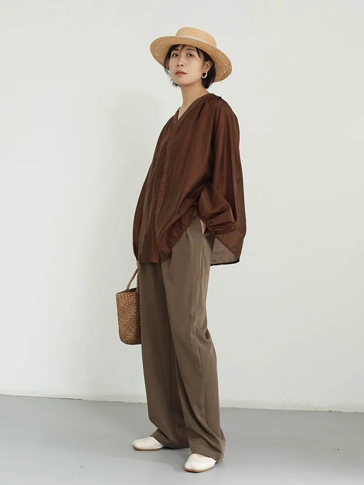 High Waist Casual Pants Women's 2024 New Summer High-End Slimming Versatile Color Artistic Long Pants
High Waist Casual Pants Women's 2024 New Summer High-End Slimming Versatile Color Artistic Long Pants