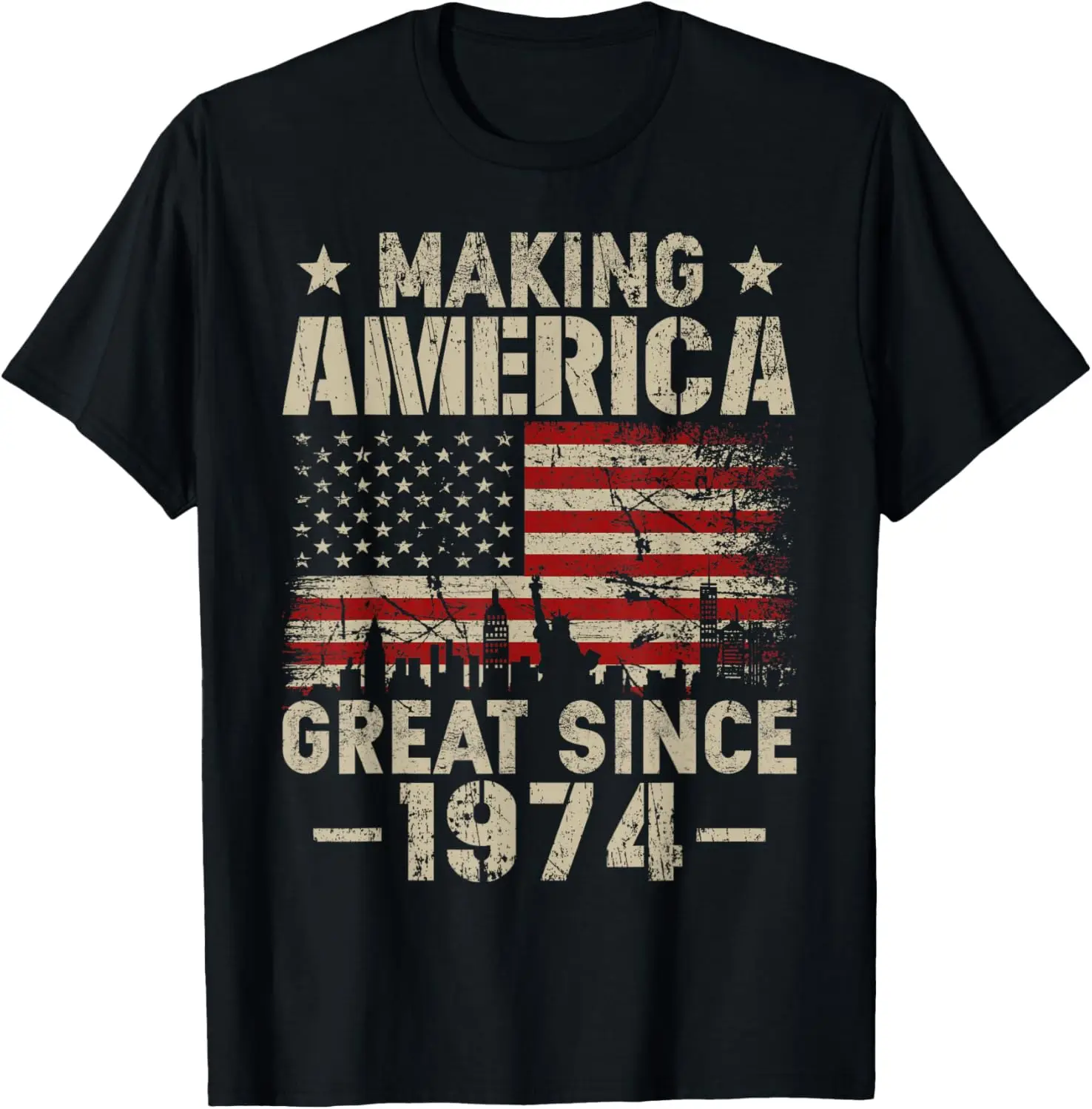 Vintage Making America Great Since 1974 Retro 51st Birthday T-Shirt -Same paragraph for men and women
Vintage Making America Great Since 1974 Retro 51st Birthday T-Shirt -Same paragraph for men and women
