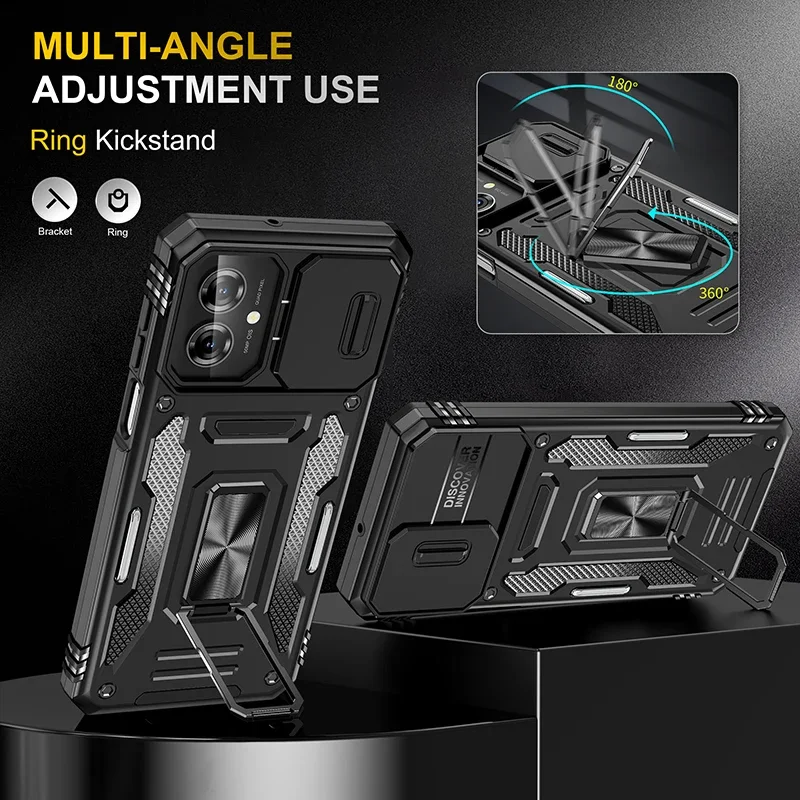 Push Window Camera Protector Stand Case For Motorola Moto G55 G Power G Stylus 2025 w/ Invisible Bracket Armor Hybrid Ring Cover
Push Window Camera Protector Stand Case For Motorola Moto G55 G Power G Stylus 2025 w/ Invisible Bracket Armor Hybrid Ring Cover