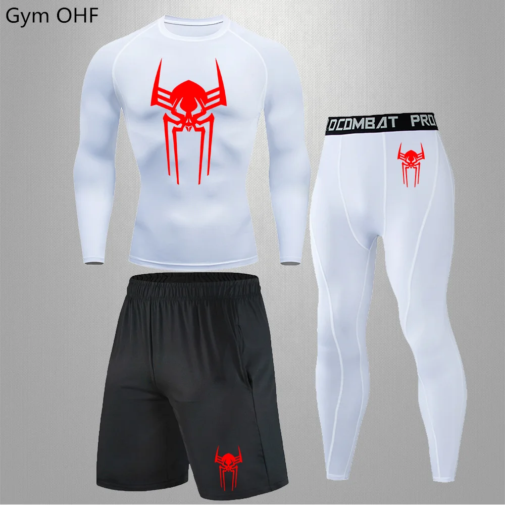 Men Superhero Print Rashguard Sportswear Compression Suits Quick Dry Gym Fitness Running Tracksuits Men T Shirts+Shorts Sets
Men Superhero Print Rashguard Sportswear Compression Suits Quick Dry Gym Fitness Running Tracksuits Men T Shirts+Shorts Sets