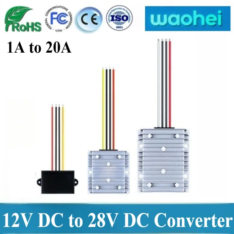 12V DC to 28V 1A to 20A DC Boost Converter Step Up Stabilizer Voltage Regulator 12V to 28V Automotive Regulator CE Certificated
12V DC to 28V 1A to 20A DC Boost Converter Step Up Stabilizer Voltage Regulator 12V to 28V Automotive Regulator CE Certificated