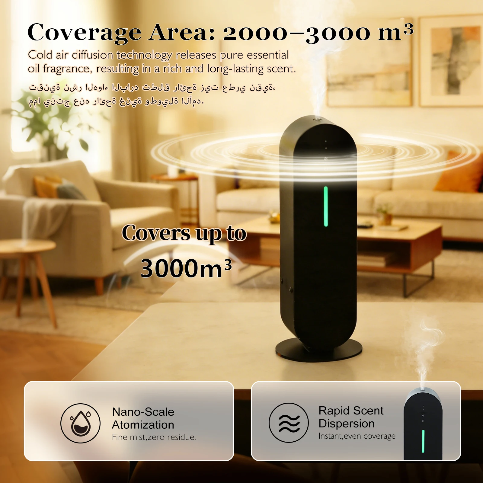 Аромадиффузор NAMASTE 1000 мл: колонный диффузор для дома, эфирные масла, освежитель воздуха, ароматизатор для отелей, охват до 3000 м³
Аромадиффузор NAMASTE 1000 мл: колонный диффузор для дома, эфирные масла, освежитель воздуха, ароматизатор для отелей, охват до 3000 м³