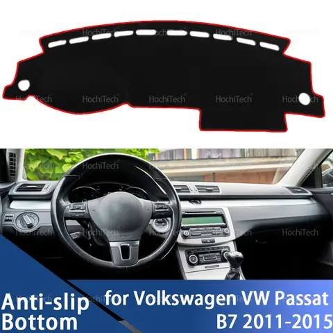For Volkswagen VW Passat B7 2011 2012 2013 2014 2015 Dashboard Cover Pad Car Liner Anti-UV Mat Sunshade Dashmat Carpet Dash