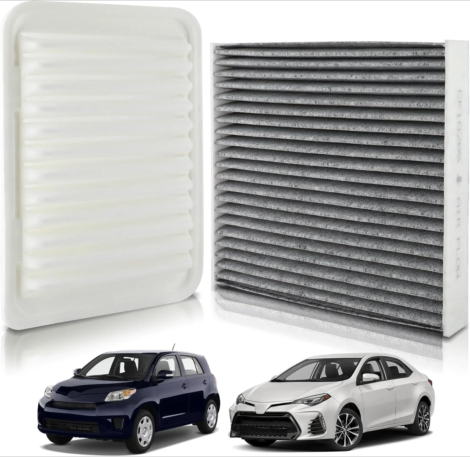 Cabin & Engine Air Filter for Toyota Corolla Matrix Yaris 1.8L (2007-2019) Scion xD iM Pontiac Vibe 1.8L 17801-21050 87139-08030
Cabin & Engine Air Filter for Toyota Corolla Matrix Yaris 1.8L (2007-2019) Scion xD iM Pontiac Vibe 1.8L 17801-21050 87139-08030