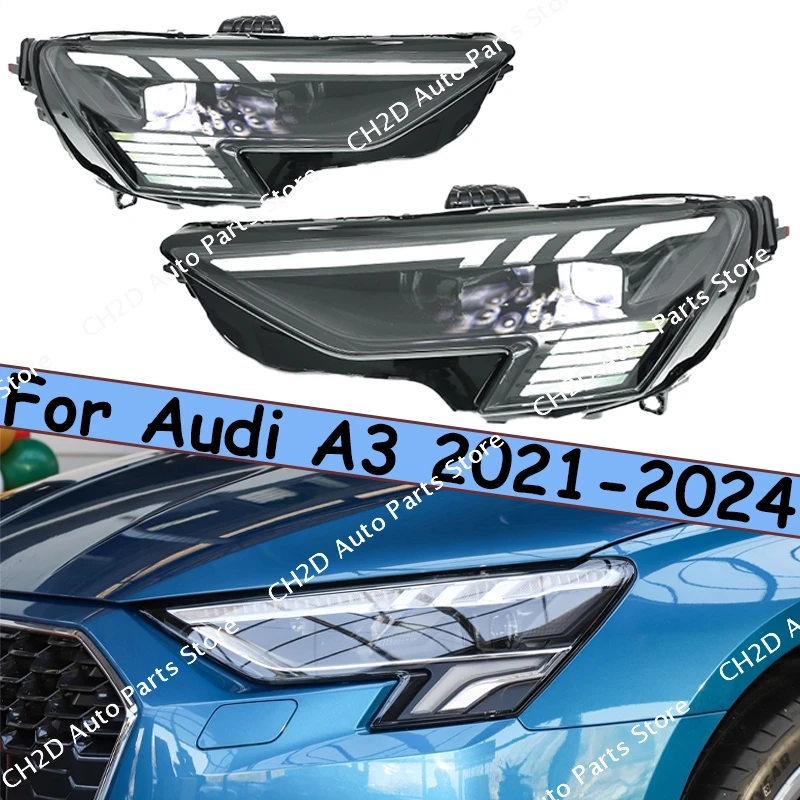 Headlights LED Turn Signal High Beam Angel Eye Projector Lens Near light low beam Audi Auto Parts For Audi A3 S3 A3L 2021-2024
Headlights LED Turn Signal High Beam Angel Eye Projector Lens Near light low beam Audi Auto Parts For Audi A3 S3 A3L 2021-2024