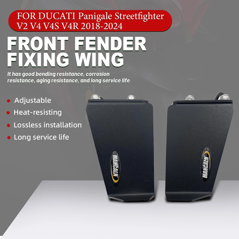 Suitable for DUCATI Panigale Streetfighter V2 V4 V4S V4R 2018-2024 Motorcycle High Quality Front Fender Aerodynamic Fixed Wings
Suitable for DUCATI Panigale Streetfighter V2 V4 V4S V4R 2018-2024 Motorcycle High Quality Front Fender Aerodynamic Fixed Wings