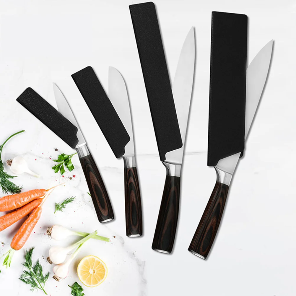 4 Pcs Kitchen Knife Protector Blade Wear Resistant Cover Lightweight Portable Travel Camping Accessory Universal Vegetable
4 Pcs Kitchen Knife Protector Blade Wear Resistant Cover Lightweight Portable Travel Camping Accessory Universal Vegetable