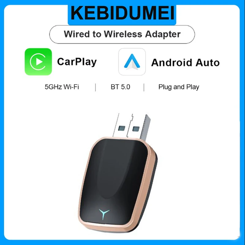 Wireless Carplay Adapter Android Auto WiFi Fast Connect Smart Dongle 2in1 with 99% of Cars Plug and Play WiFi Smart Dongle
Wireless Carplay Adapter Android Auto WiFi Fast Connect Smart Dongle 2in1 with 99% of Cars Plug and Play WiFi Smart Dongle