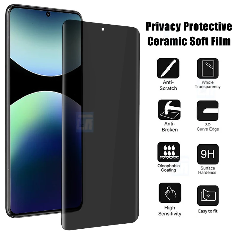 3D Hot-bending Anti-Spy Ceramic Soft Film for Xiaomi Redmi Note 14 13 Pro+5G 4G Full Curved Privacy Screen Protector for Poco X7
3D Hot-bending Anti-Spy Ceramic Soft Film for Xiaomi Redmi Note 14 13 Pro+5G 4G Full Curved Privacy Screen Protector for Poco X7