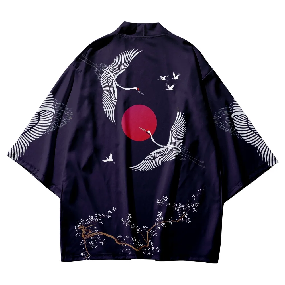 Men Women Cardigan Chinese Dragon Traditional Japanese Clothing Asian Clothes Samurai Crane Japanese Style Kimono Haori Coat
Men Women Cardigan Chinese Dragon Traditional Japanese Clothing Asian Clothes Samurai Crane Japanese Style Kimono Haori Coat