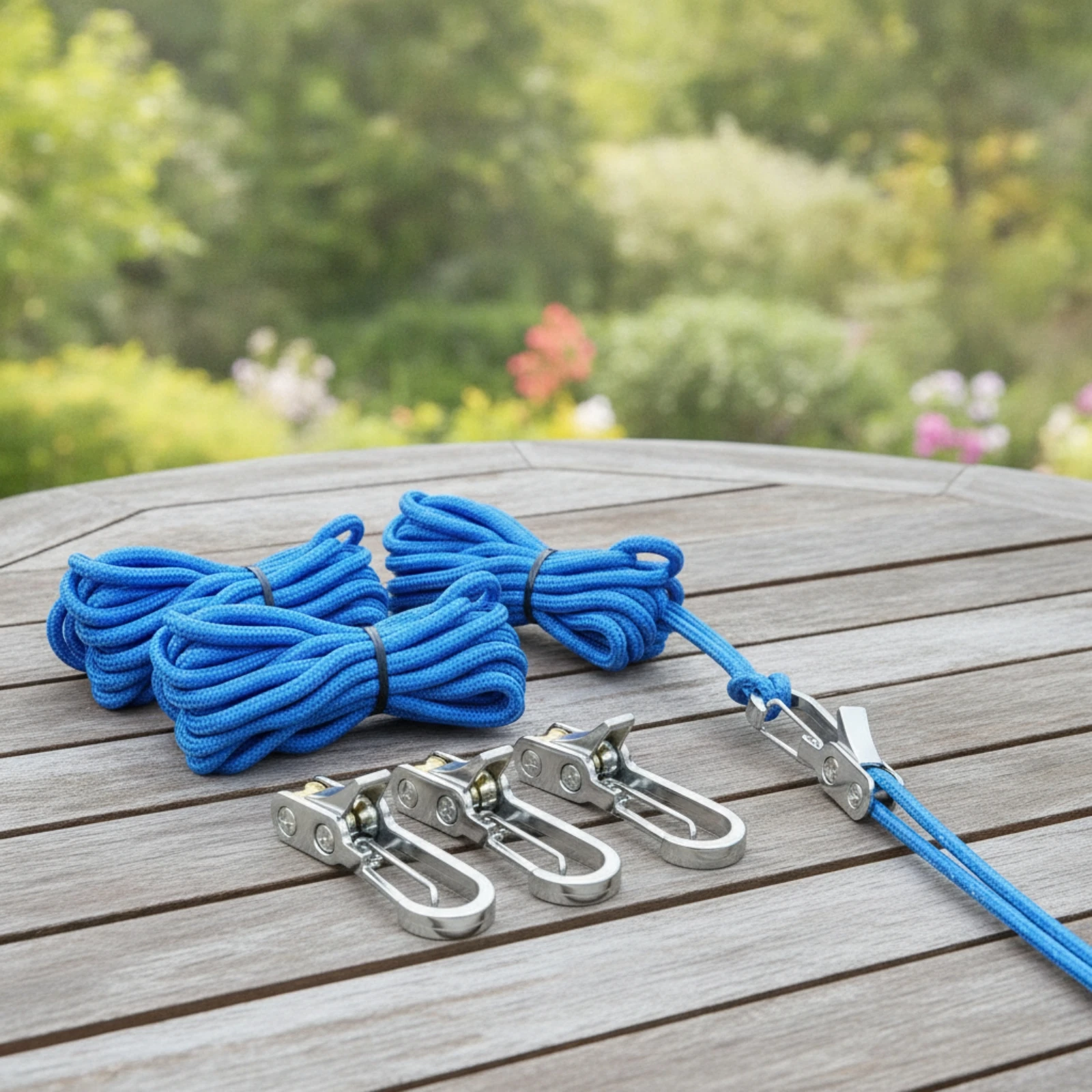 Rope Tensioner with Locking Buckle Braided Rope Tightener with Buckle Hardware Metal Secure for Campers, Outdoor, Camping
Rope Tensioner with Locking Buckle Braided Rope Tightener with Buckle Hardware Metal Secure for Campers, Outdoor, Camping