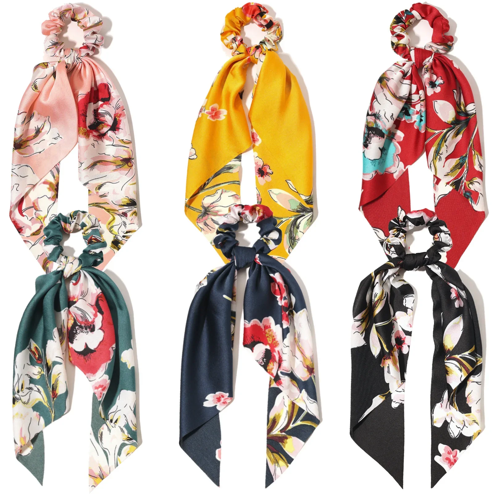 Elastic Silk Like Hair Band Scrunchy Long Ribbon Print Simple Bow Hair Tie Sweet Hair Accessory for Women Sturdy
Elastic Silk Like Hair Band Scrunchy Long Ribbon Print Simple Bow Hair Tie Sweet Hair Accessory for Women Sturdy