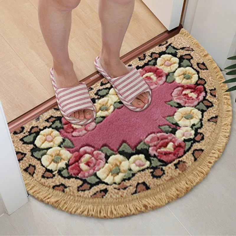 Home Bathroom Floor Mat Bathroom Door Mat Toilet Absorbent Semi-circular Foot Mat Plush Anti Slip Carpet Entrance Carpet ZG994
Home Bathroom Floor Mat Bathroom Door Mat Toilet Absorbent Semi-circular Foot Mat Plush Anti Slip Carpet Entrance Carpet ZG994