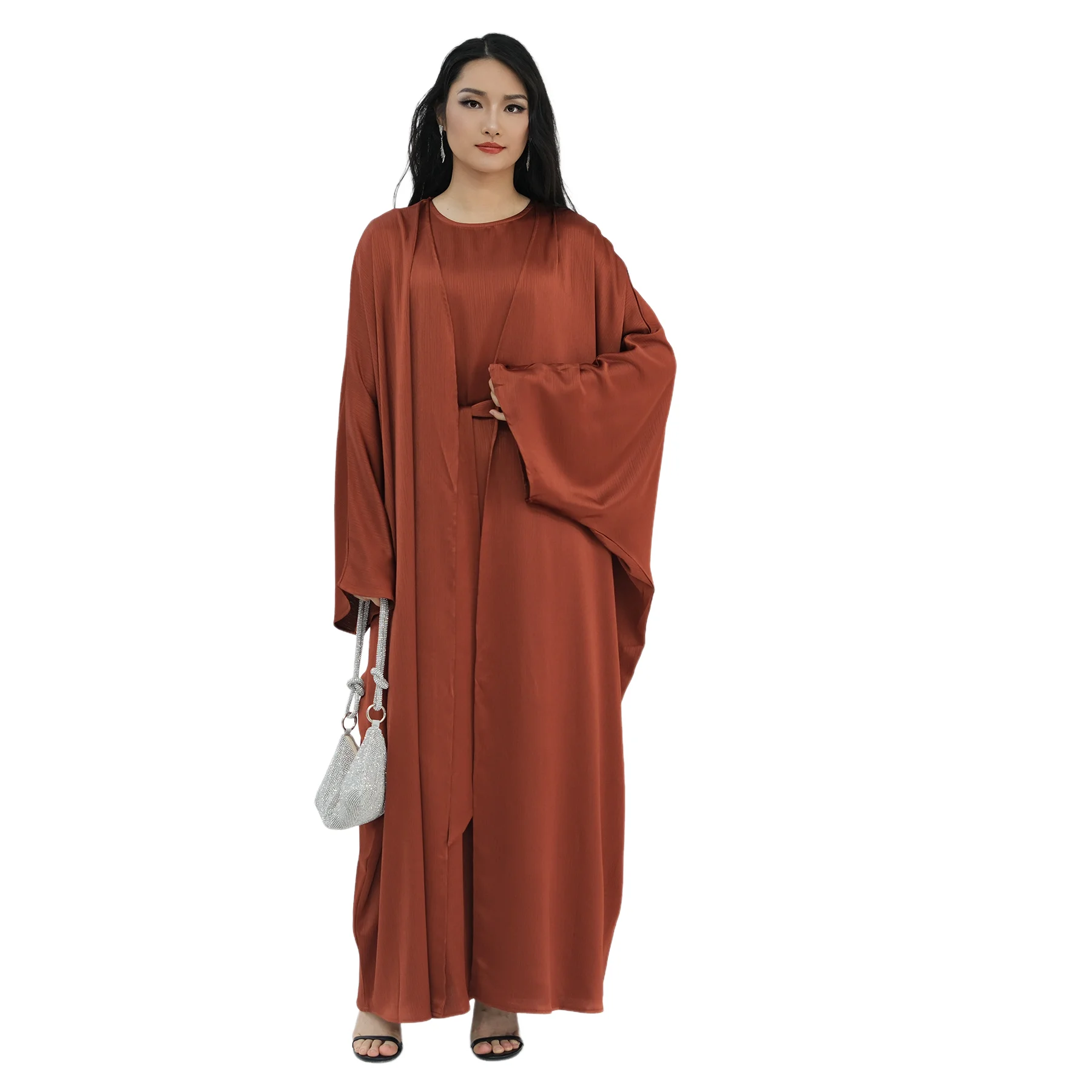 Muslim Set Open Front Two-Piece Set Middle Eastern Dubai Long Robe Inner Dress Women Islamic Matching Outfits Morocco Abayas
Muslim Set Open Front Two-Piece Set Middle Eastern Dubai Long Robe Inner Dress Women Islamic Matching Outfits Morocco Abayas
