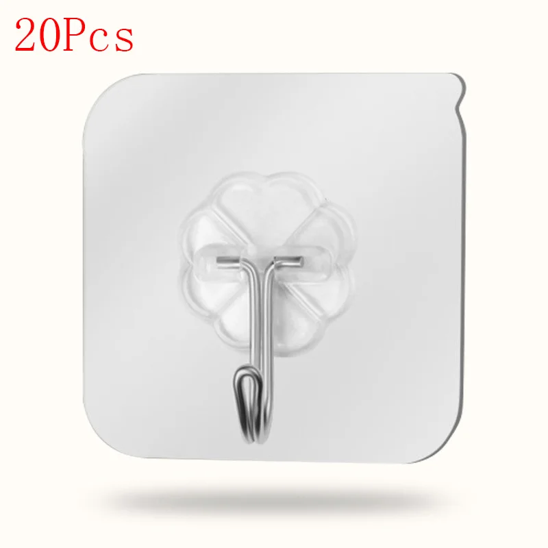 20pcs Kitchen Bathroom Multi Use Adhesive Hook Door Traceless Organizer Wall Hooks Strong Transparent Suction Cup Sucker Hanger
20pcs Kitchen Bathroom Multi Use Adhesive Hook Door Traceless Organizer Wall Hooks Strong Transparent Suction Cup Sucker Hanger