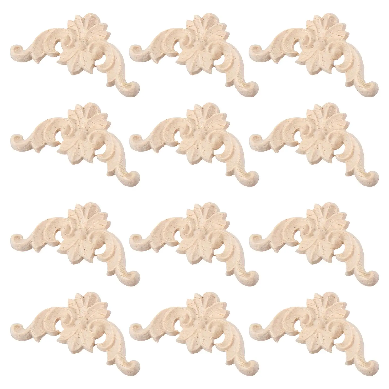 12 PCS Wood Carved Applique Elegant Floral Onlay Decoration for Furniture Cabinet Door Window Modern Classical Style
12 PCS Wood Carved Applique Elegant Floral Onlay Decoration for Furniture Cabinet Door Window Modern Classical Style