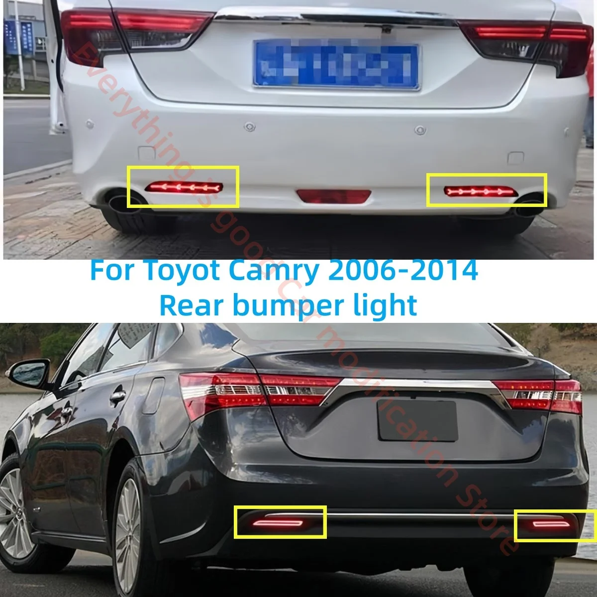 For Toyota Camry 2006-2014 Rear bumper light Modification LED Brake lights Turn signal Rear taillights Fog light Three functions
For Toyota Camry 2006-2014 Rear bumper light Modification LED Brake lights Turn signal Rear taillights Fog light Three functions