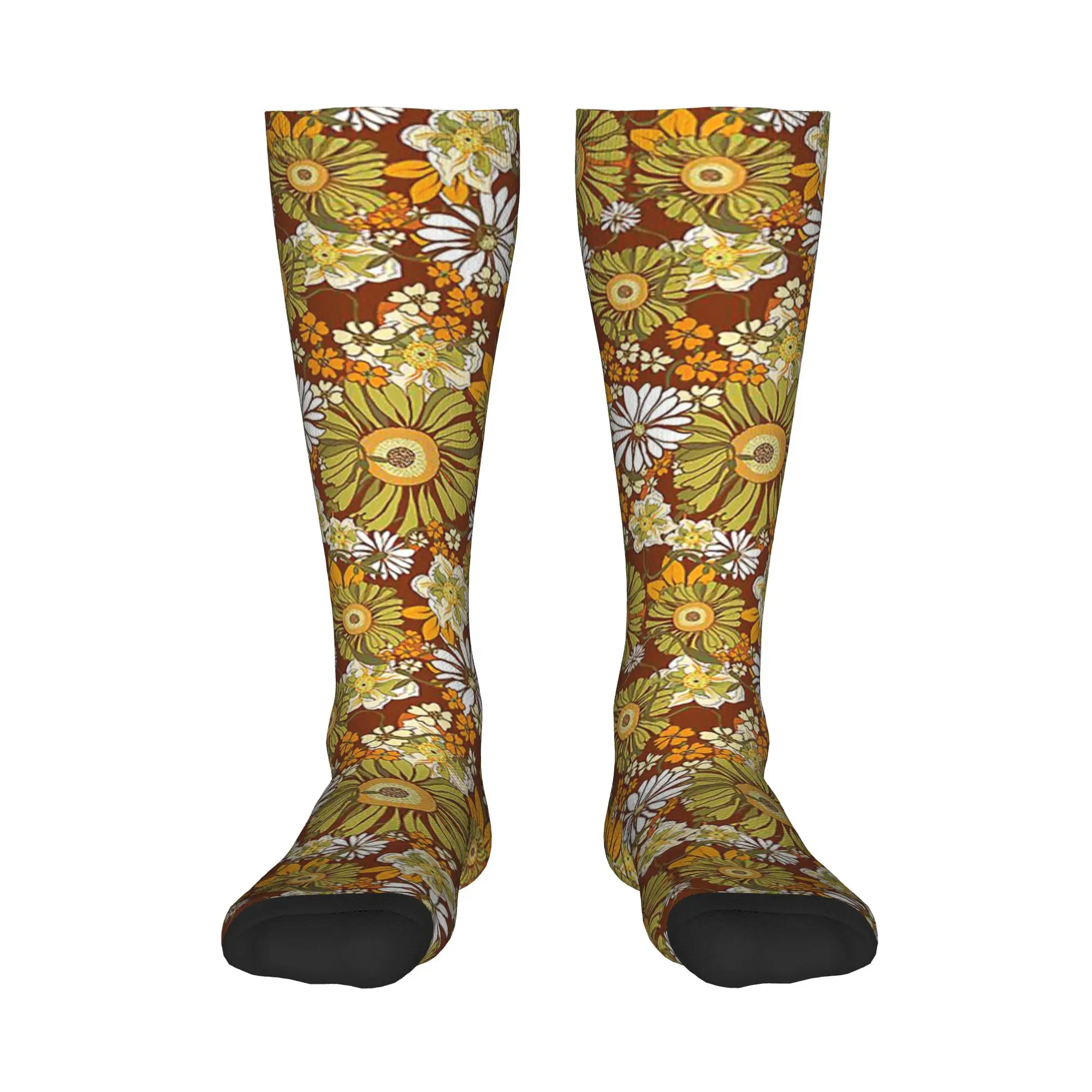 All Seasons Crew Stockings 70s Retro Vintage Flower Power pattern boho Socks Fashion Long Socks Accessories for Men Women
All Seasons Crew Stockings 70s Retro Vintage Flower Power pattern boho Socks Fashion Long Socks Accessories for Men Women