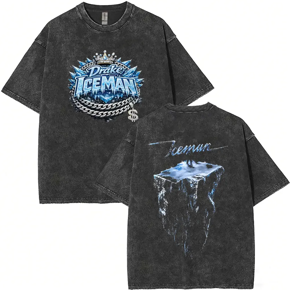 Washed Vintage Rapper Drake ICEMAN Graphic T-shirts Men Women Clothing Fashion Hip Hop Oversized Short Sleeve T Shirt Streetwear
Washed Vintage Rapper Drake ICEMAN Graphic T-shirts Men Women Clothing Fashion Hip Hop Oversized Short Sleeve T Shirt Streetwear