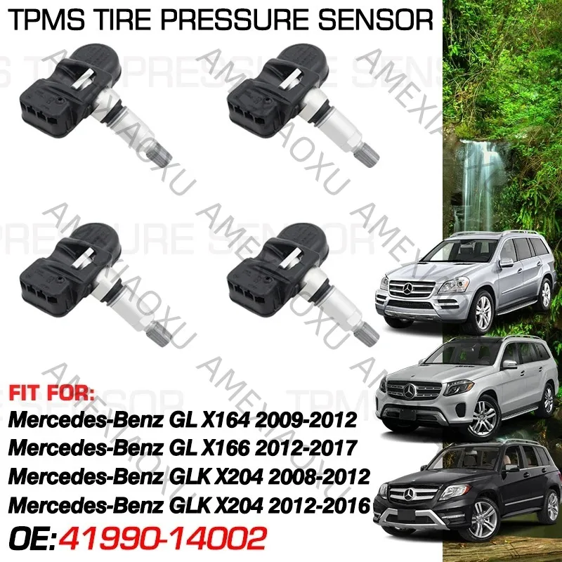 433MHz Tire Pressure Monitor System 41990-14002 For Mercedes Benz GL-Class X164 X166 2009-2017 Mercedes Benz GLK X204 2008-2016
433MHz Tire Pressure Monitor System 41990-14002 For Mercedes Benz GL-Class X164 X166 2009-2017 Mercedes Benz GLK X204 2008-2016