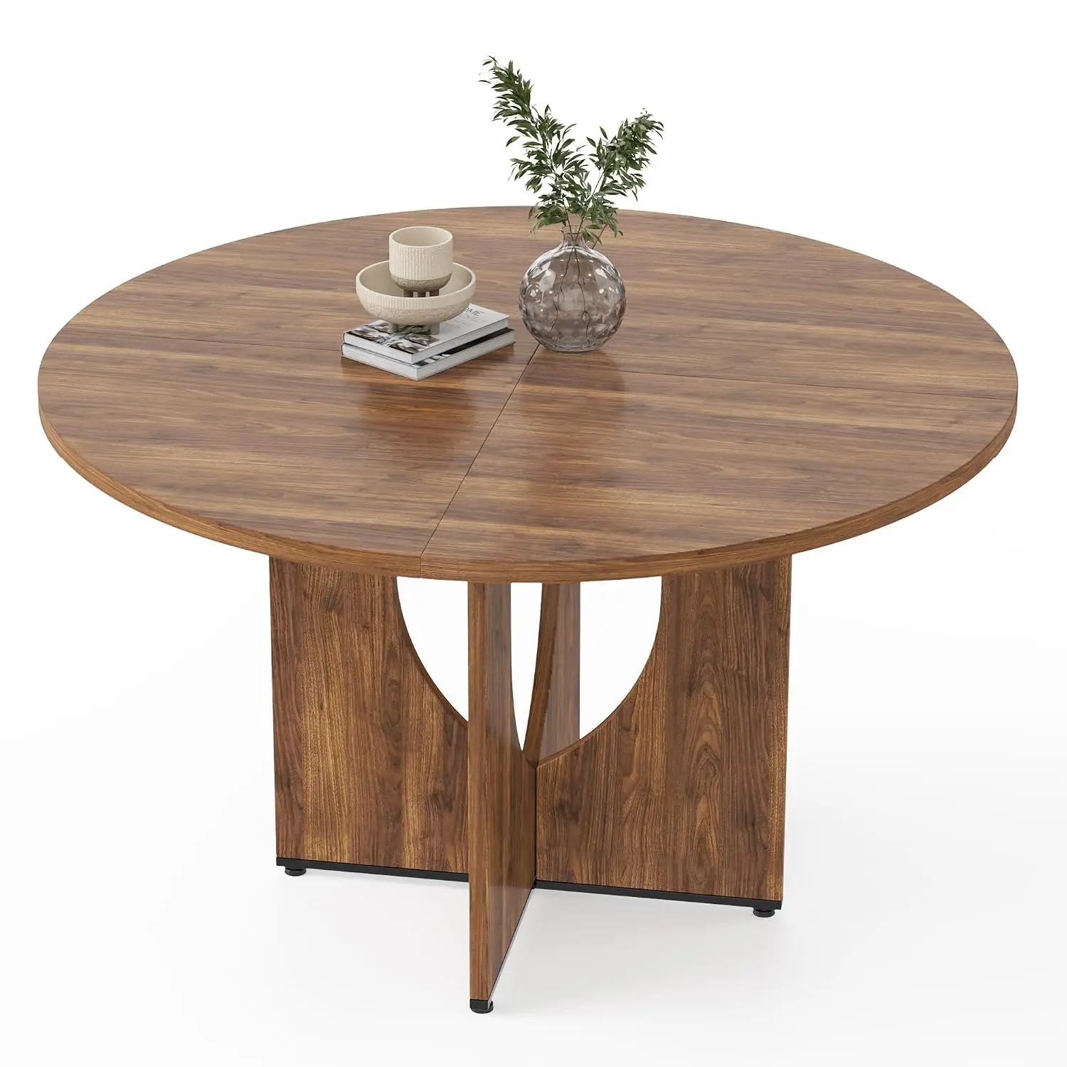 47 Inch Round Dining Table for 4-6, Modern Kitchen Table with Sturdy Wooden Pedestal Base, Dining Room Table,, Customized
47 Inch Round Dining Table for 4-6, Modern Kitchen Table with Sturdy Wooden Pedestal Base, Dining Room Table,, Customized