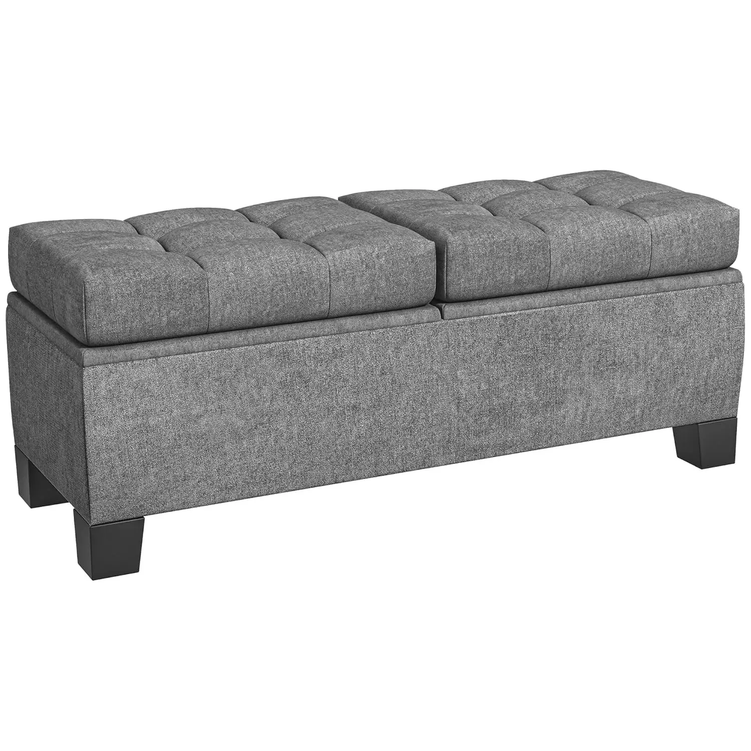 46" Upholstered Storage Ottoman Bench Steel Frame Button Tufted Safety Hinges Entryway Bedroom Living Room Gray Customized
46" Upholstered Storage Ottoman Bench Steel Frame Button Tufted Safety Hinges Entryway Bedroom Living Room Gray Customized
