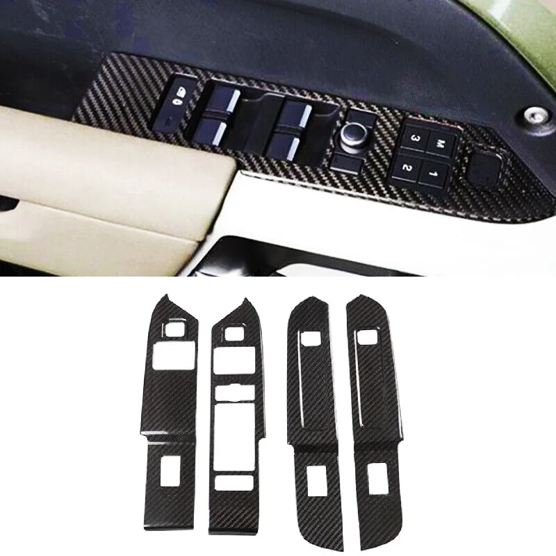 Real Carbon Fiber Car Window Switch Control Panel Cover Fit For Land Rover Defender 110 2020-2022
Real Carbon Fiber Car Window Switch Control Panel Cover Fit For Land Rover Defender 110 2020-2022