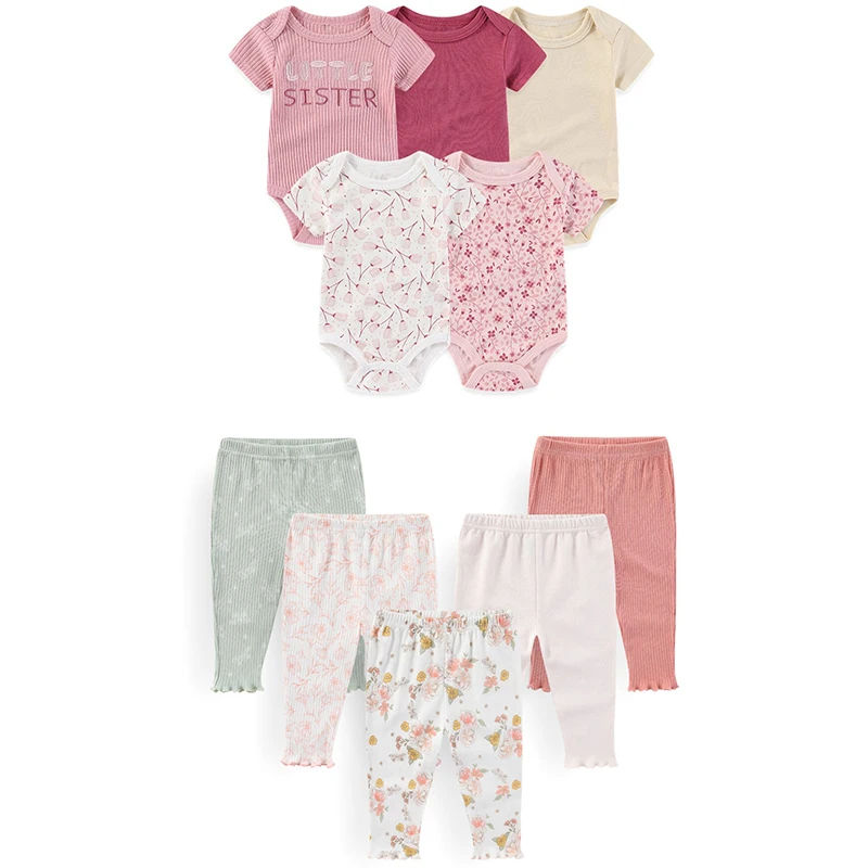 Cartoon Fashion 10 Pieces Newborn Boy Girl Clothing Set Baby Short Sleeve Bodysuits+Pants Four Seasons Infant Outfits
Cartoon Fashion 10 Pieces Newborn Boy Girl Clothing Set Baby Short Sleeve Bodysuits+Pants Four Seasons Infant Outfits