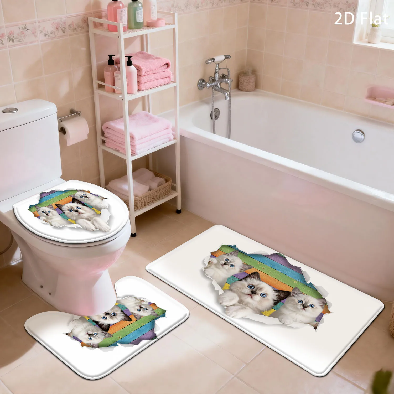 Cute Puppy Dog Bath Mat Set Non Slip Bathroom Rugs Absorbing Shower Mat Novelty Decor for Kids Home
Cute Puppy Dog Bath Mat Set Non Slip Bathroom Rugs Absorbing Shower Mat Novelty Decor for Kids Home